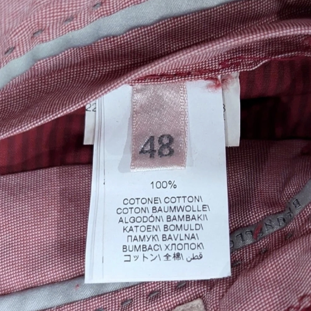 $1495 Mens Brunello Cucinelli Solid Corduroy Pants Rosso 48 US 32 - Picture 8 of 9